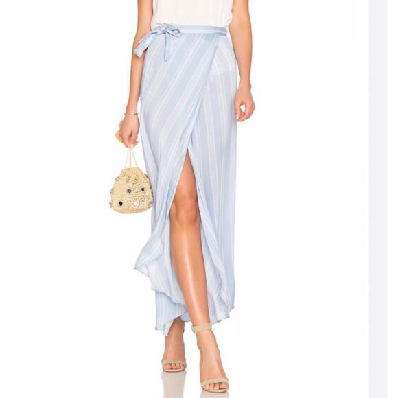 Show Me Your MuMu Dresses & Skirts - Show Me Your MuMu Striped Wrap Maxi Skirt